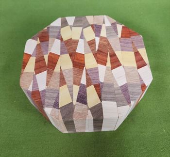 Crazy Eclectic Segmented Bowl Blank ~ 6" x 2" ~ $32.99 #395